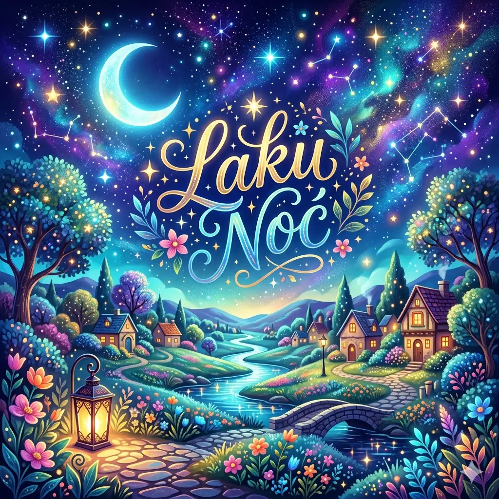 Laku noć jedina moja slike